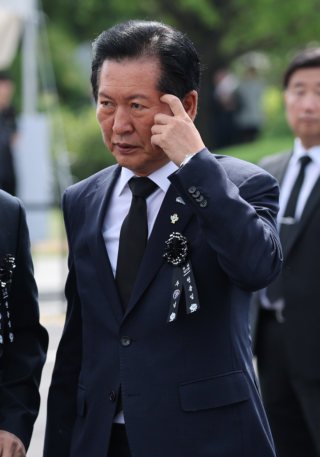 현충일 추념식 참석하는 정청래 대표